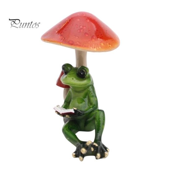 Humorous Gift for Friends Drunk Frog on The Toilet Decor, Funny Sculpture Tabletop Stress Relief Gag Cute Resin Desktop Ornament Home Office