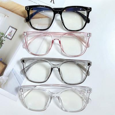 Modische D-förmige Myopiebrille Unisex Ultraleichter Rahmen Lesebrille Sehpflege Stärke -1,0 -1,5 -2,0 -2,5 -3,0 -3,5 -4,0
