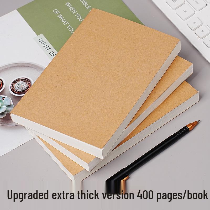 Thickened Student Retro Notepad: Large Blank Drawing & Diary Book