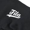 Fila Fusion Color Block American Vintage Loose Fit Hoodie Women hoodies Black T11W342206F-BK