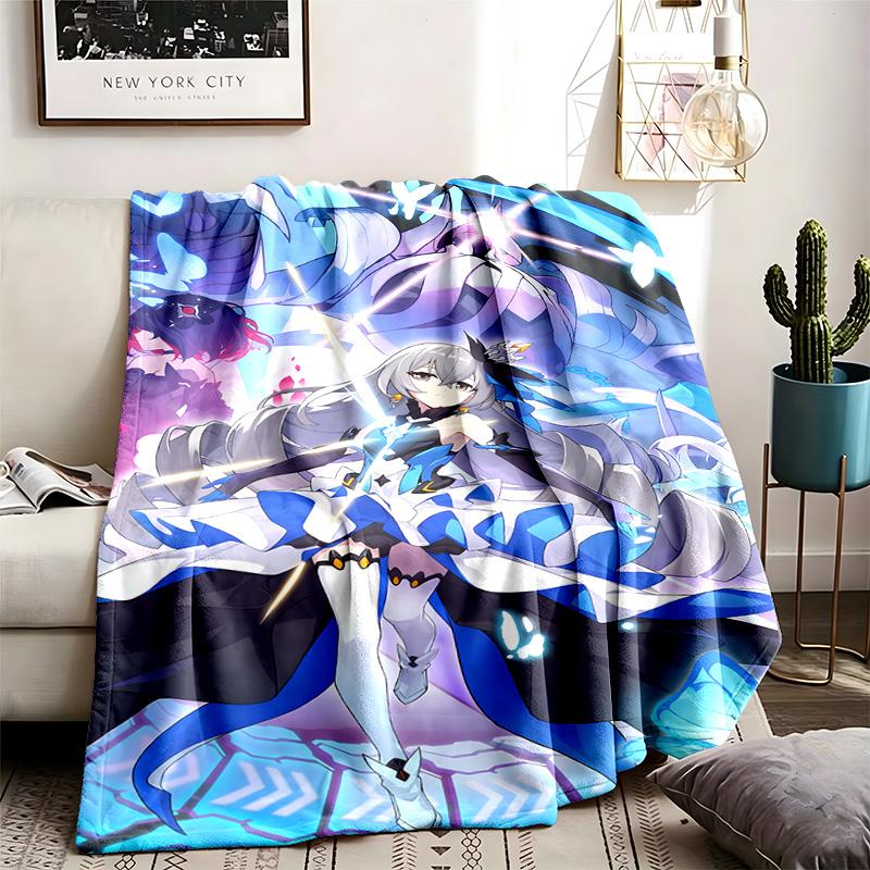 Honkai Impact 3rd Theme Blanket Suitable For The Sofa Camping And Travel Made Of Soft Flannel Material An Ideal Gift For Occasions Such As Birthday