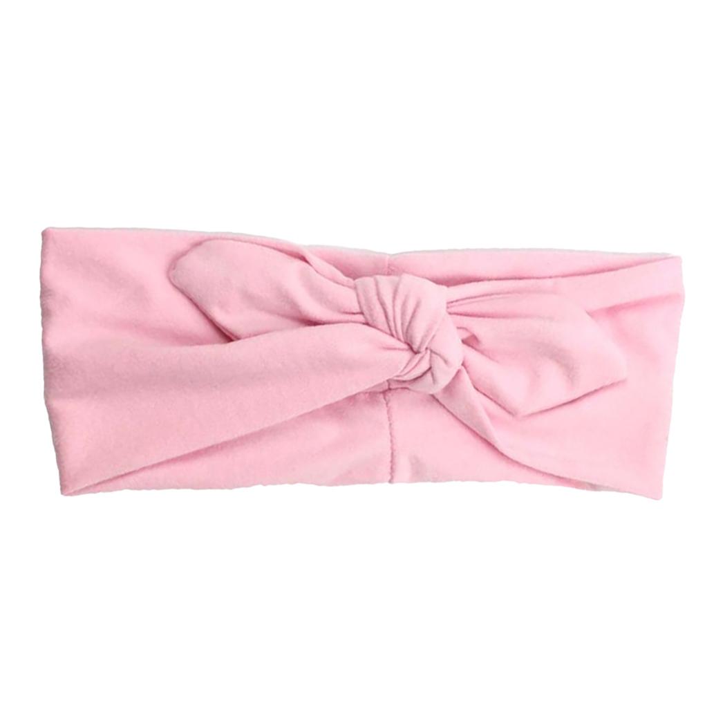 Headband Solid Bow Knot Softness Knotted Ears Ornaments Elastic Styling Hair Accessories Headwear for Makeup Yoga Gym Running