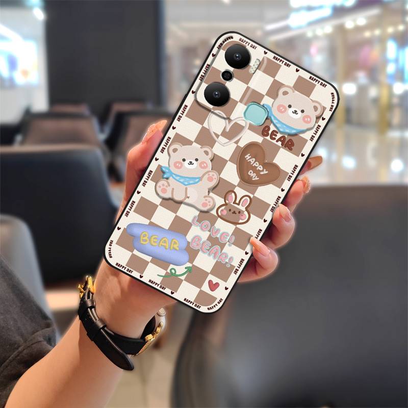 Back Cover Full wrap Phone Case For infinix X6825/Hot20 Play Cute Anti-knock Durable Graffiti Cartoon Protective TPU