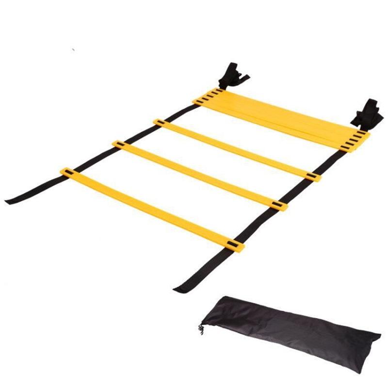 Training Ladder Nylon Rope PP Rope Adjustable Spacing Speed Footwork Practice Equipment 4m   13.12ft 8 Rung