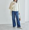 ROPE PICNIC Bowtie Frill Band Collar Women's Blouse, Off-White (15)