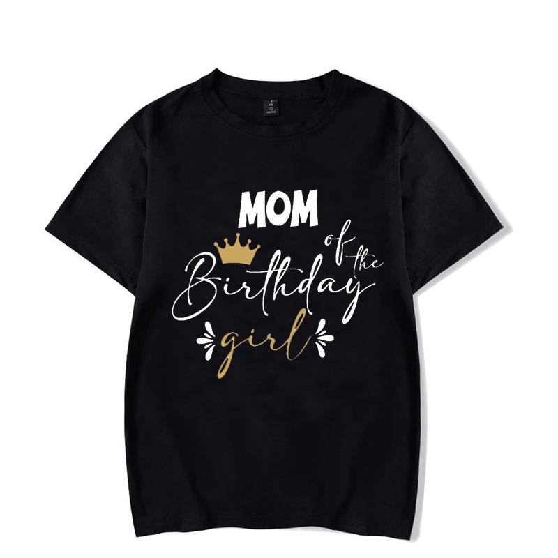 Personalized Family Birthday Group Outfits Party T-shirts Birthday Girl Matching Children Clothing T-shirts Set Family Tee Tops