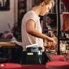 Canvas Restaurant Apron Bag Check Holder Ordering Waist Bag Waiter Waist Money Pouch Bag  Tool bag