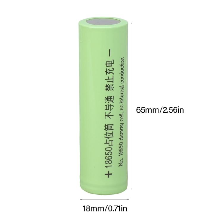 Set of 2pcs Not Rechargeable 18650 Battery Empty Placeholder Battery Setups Shell for Low Voltaged Device Modification