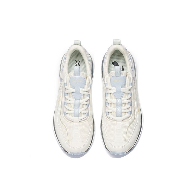 Anta Running Series Trendy Versatile Shock Absorbing Non-Slip Wear-Resistant Breathable Low-Top Running Shoes Women Sneaker White Blue 922035505-5