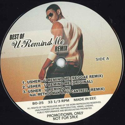 12inch Record USHER  Best Of U Remind Me Remix BO25 NOT ON LABEL Japan Rap  HipHopRB Used