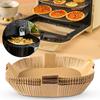 50 Stück rechteckige Friteusen-Spezialpapiere, hochtemperaturbeständige Einlagen, Zuhause, Camping, leicht zu reinigen, zeitsparende Fritteusen-Spezialpapiere zum Backen