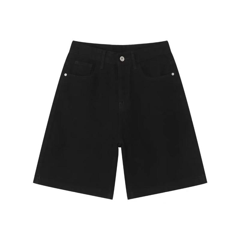 Vintage Pánské Džíny High Streets Široké Kalhoty Pánské Letní Baggy Džíny Džínové Šortky Streetwear Délka Ke Kolenům Krátké