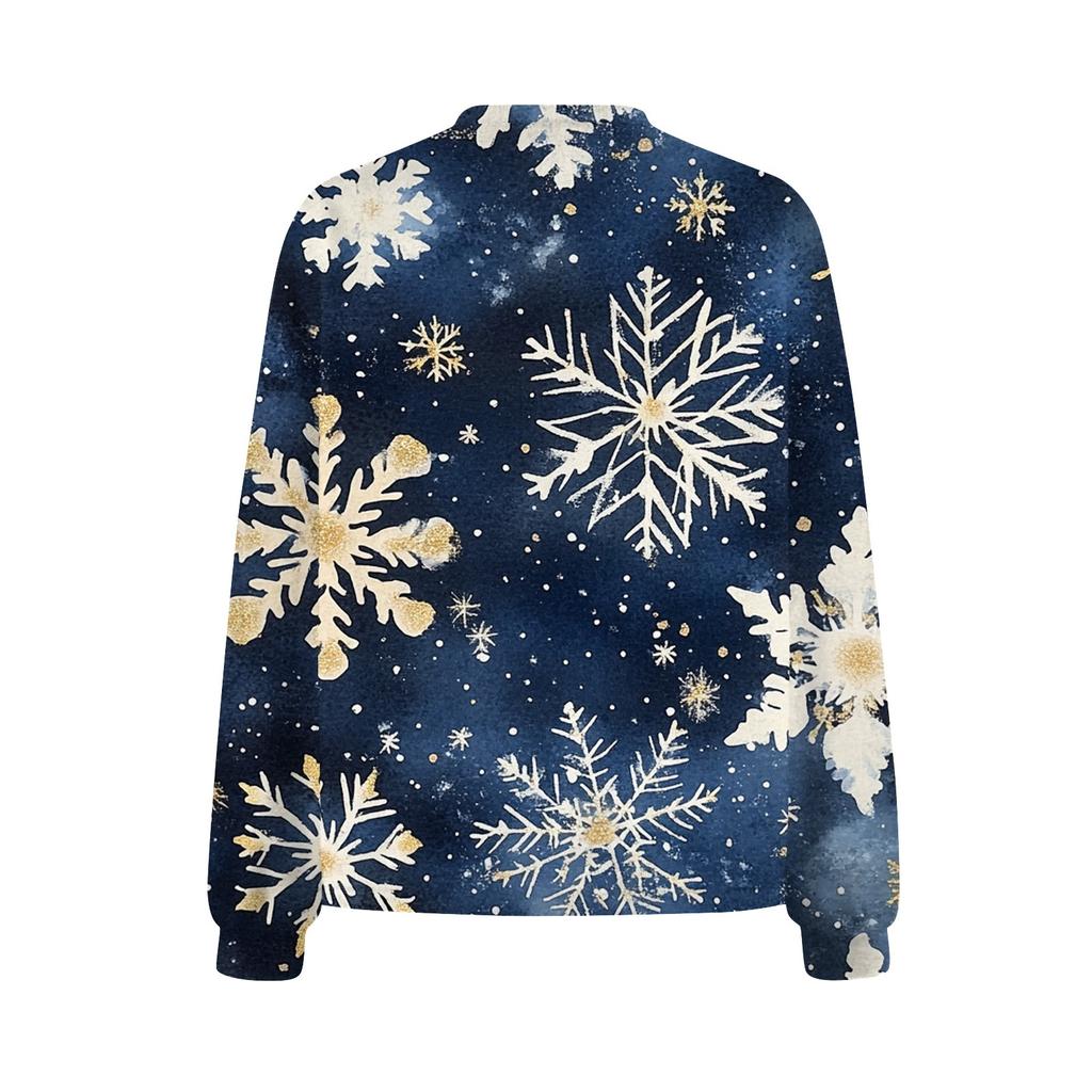 Women's Fashion Short Coat Casual Long Sleeve Printed Single Breasted Plush Top