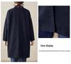 3126 Versatile Mid-Length Women's Trench Coat - 2026 Korean Style, Casual Lapel Jacket, Solid Color, Spring Collection