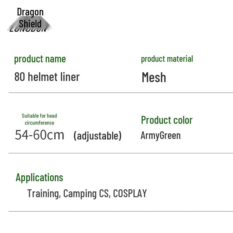 Tactical Helmet Suspension Liner Kit