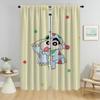 Crayon Partition Kitchen Curtains 2 Pieces Curtains Child Room Halloween Decoration Window Curtain Shades Living Blackout Camera