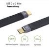 Chenyang Male To Male USB 10Gbps 65W 3A Flat Slim FPC Data Cable for Laptop Mobile 13cm USB-C Type-C USB-C 3.1 & Phone,