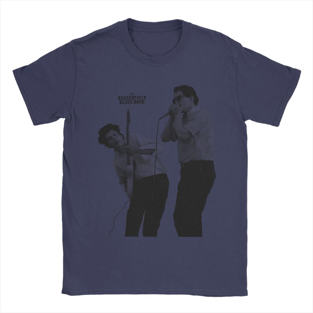 Printed Paul Butterfield Blues Band  T Shirt for Men Women  Pure Cotton Tee Shirt Short Sleeve Clothes