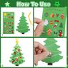 24pcs/set DIY Christmas Tree Craft Kit with Stickers Kids Gift Favors New Year Party Home Decoration Xmas Tree Hanging Ornament