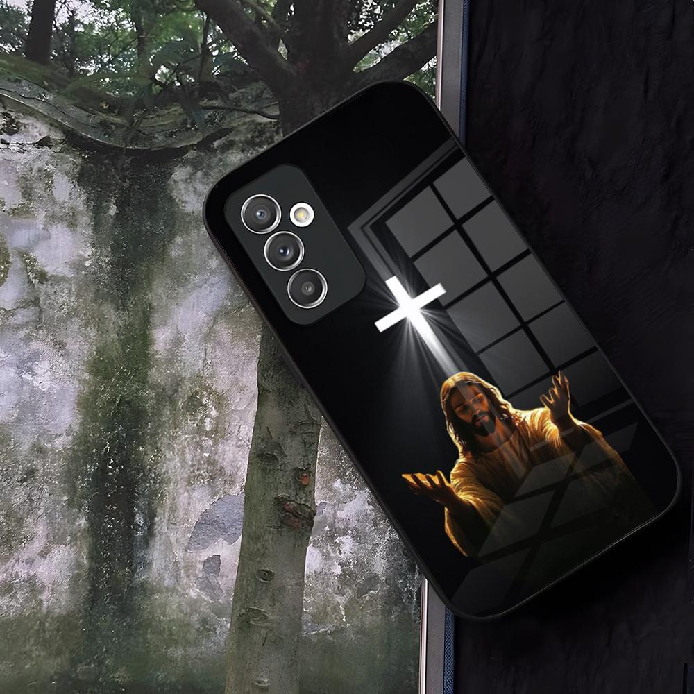 

Verse Of The Christian Bible Jesus Phone Case Glass For Samsung Galaxy S24 S26 S25 S22 S20 S23 S21 Ultra Fe Plus A16 A34 A54 A24 Galaxy S23