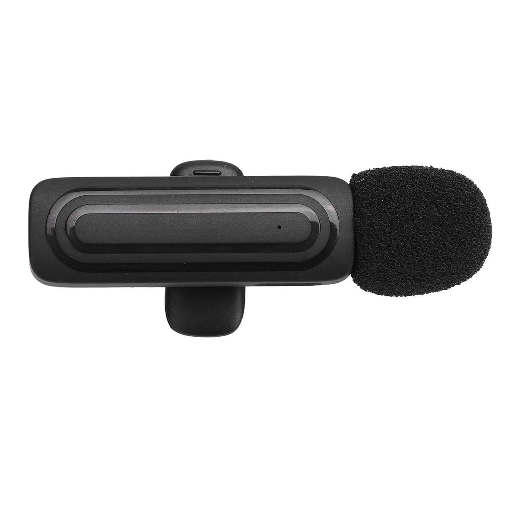 Wireless Lavalier Microphone Lapel Mic 2.4G Ultra Low Delay Noise Reduction 13H Working Time for Video Recording