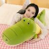 Crocodile Plush Doll Long Body Pillow for Hugging Supportive Waist And Back Cushion Soft Skin-Friendly Sleeping Pillow for Kids Adults