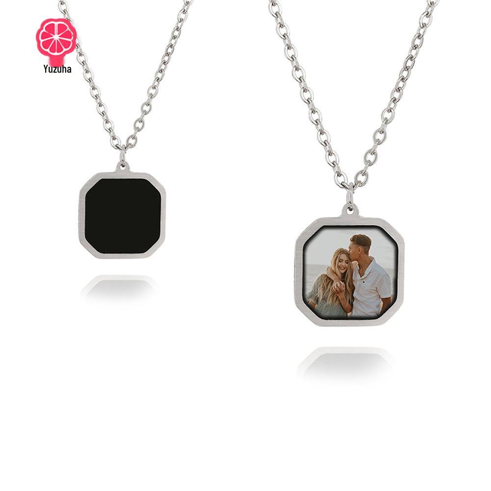 

Color-Changing Magic Photo Necklace - Stainless Steel Christmas Gift Color Changing Photo