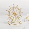 Artistic Vintage Ferris wheel ornament, perfect for home decor, architectural model embellishments, and metal art, for living spaces, workplaces