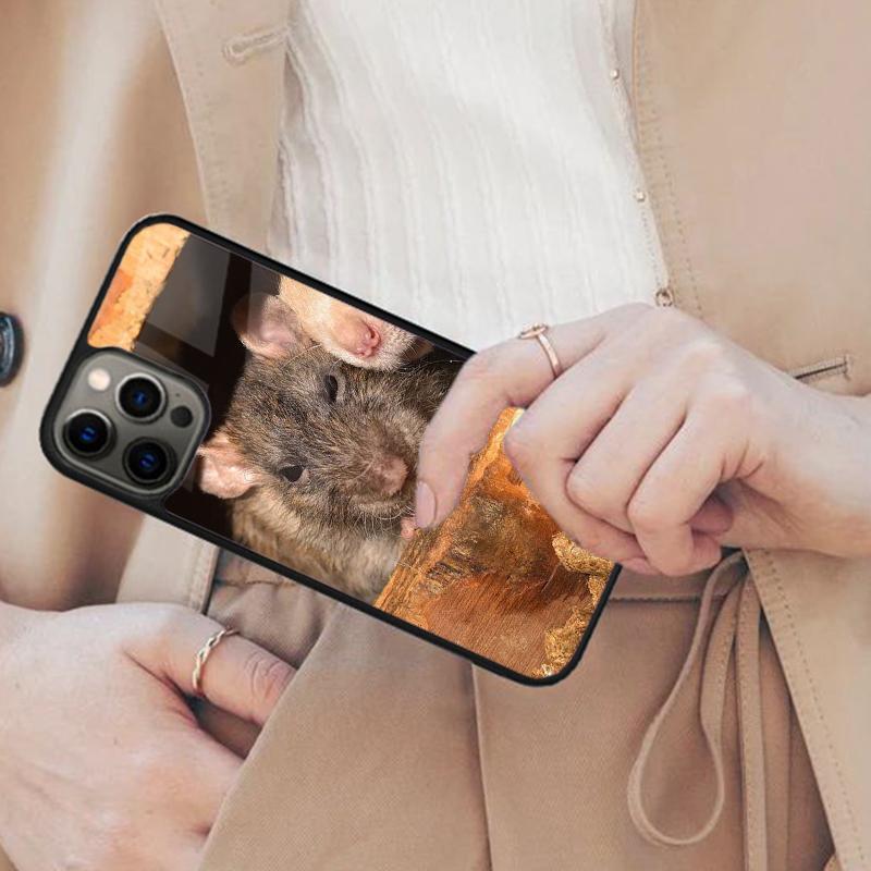 The Peeking Rat Cute Cartoon Magnetic Phone Case For APPLE iPhone 17 Air 16 14 13 12 Pro Max 15 Plus Wireless MagSafe Cover