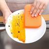 Thick Magic Dishwashing Sponges - Double-Sided, Non-Stick Oil Kitchen Scrubbers with Rich Foam & Super Absorbency for Quick Cleaning