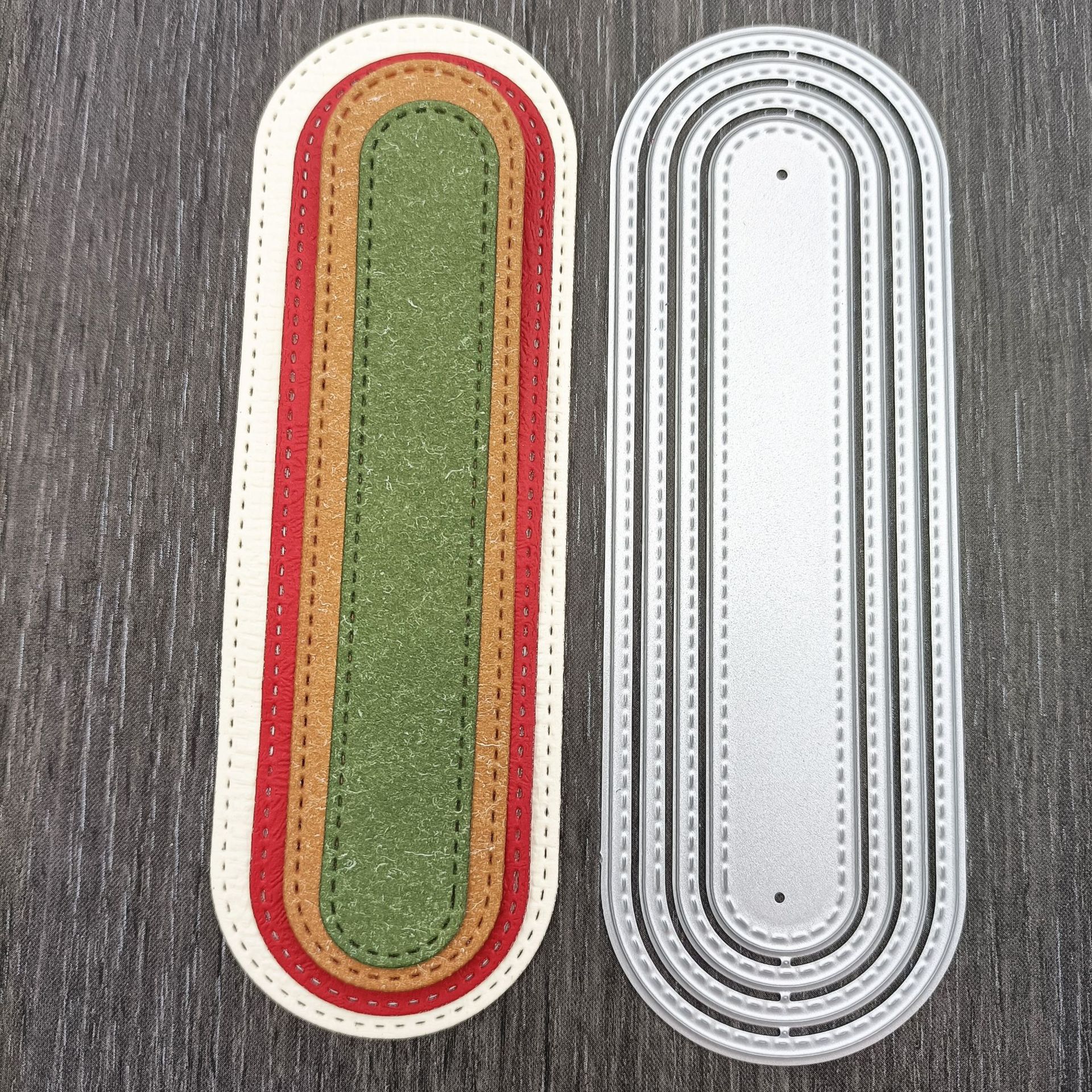 

Овальная закладка из металла, углеродистая сталь, штампы для скрапбукинга, фотоальбом, бумажная карта, ремесло