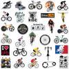 10/30/60pcs Cool Mountain Road Bike Graffiti Stickers Cartoon Riding Inspirational Sticker Motorcycle Helmet Phone Decals Decor