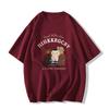 Cotton pudding dog short-sleeved t-shirt women's new casual summer loose design niche half-sleeved top