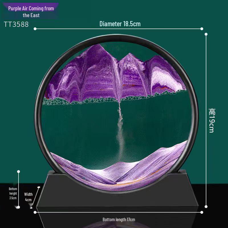 3D Quicksand Hourglass Ornament for Desktop or Wine Cabinet Decor