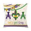 Pillow Case Holiday Party Decoration Home Living Room Sofa Cushion Cover Linen Print
