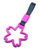 HTharros Car Hanging Leather Sakura Shape Interior Accessories Cherry Blossom Violet Car Handrail Decoration