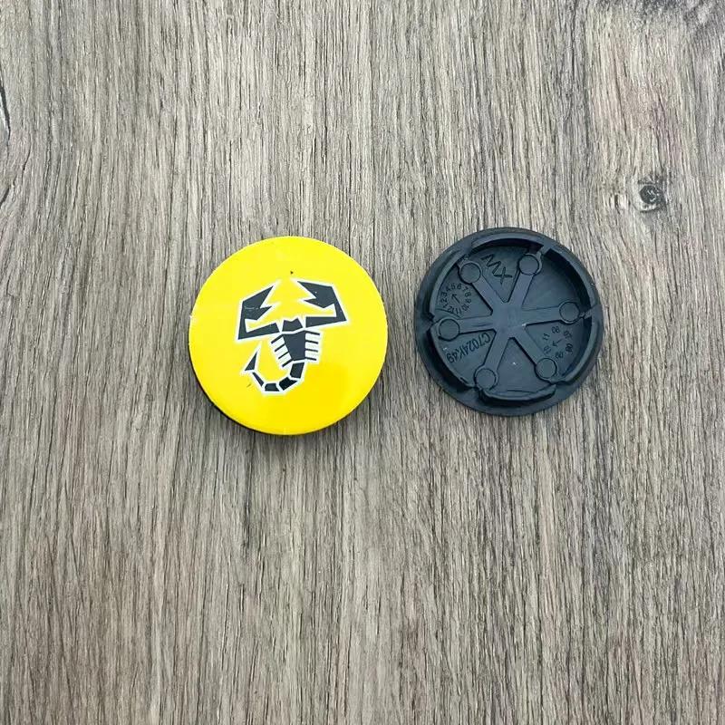 4pcs 50mm Abarth 500 Wheel Center Hub Caps Car Rims Dust Proof Cover Emblem Badge for Fiat Palio Stilo Bravo Perla Puntosiena