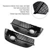 RSQ3 Style Honeycomb Front Fog Light Covers Fit Q3 2013-2015 Gloss Black