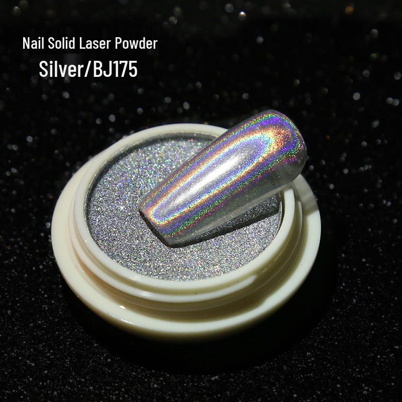 Super Bright Nail Art Magic Mirror & Glitter Powders: Tycoon Gold, Water Ripple, Fairy, Shell & Titanium Gold