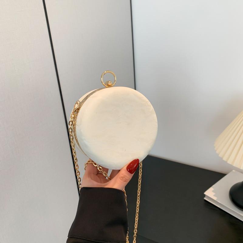 Fashionable Retro Evening Bag 2024 New Trendy Simple Chain Shoulder Bag