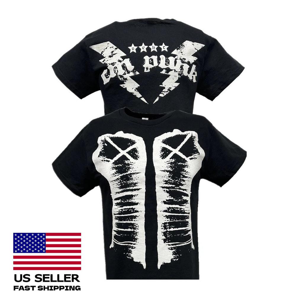 New Apparel CM PUNK White Fists Mens Black T-shirt S-5XL Unisex T-Shirt XXL