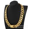 En stock: Collar Punk Grueso de Acero de Titanio Hip Hop para Hombre de 24 mm