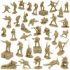 Bmc Ww2 Iwo Jima Corpo dei Marines degli Stati Uniti Plastica Soldatini Esercito   36 Figure Soldato Americano Beige 40045 Beige