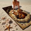 Eichhörnchen Träume Unter Mondlicht Strandtuch, Super Weiche Mikrofaser, Geschenk für Sie/Ihn, Geburtstag, für Pool, Strand, Reisen, Heimdeko Fan Geschenke