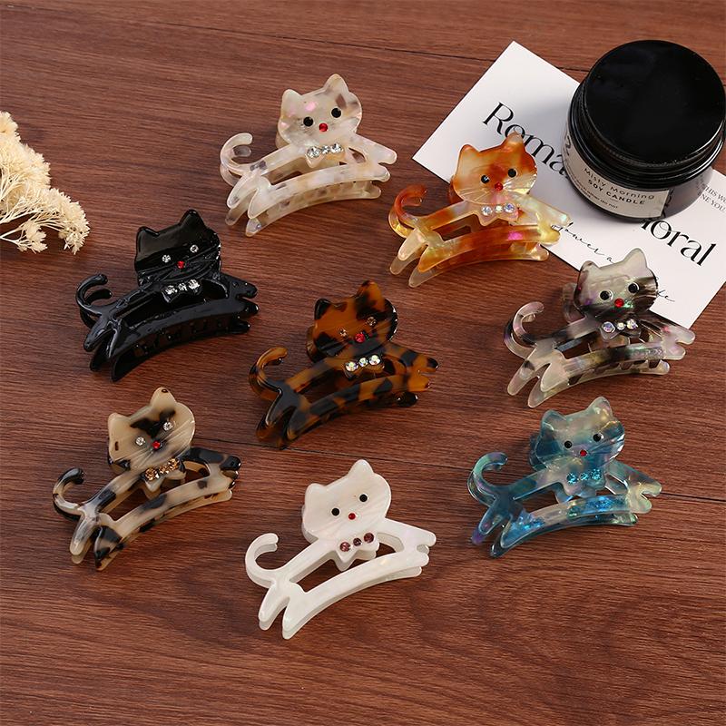 1PC Shark Clip Adorn Hair Clip Cute Acetic Acid Multicolored Headband Personality Hair Accessory Exquisite Girlish Heart