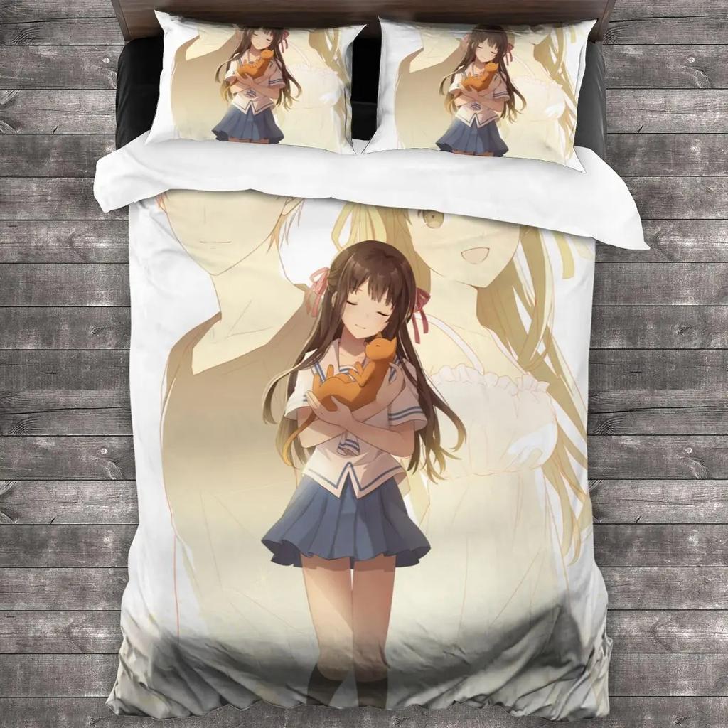 Fruits Basket Al Season Beding Set Single Twin Ful Quen King-Sized Dimensionsd Dimensions Bed Linen Set Aldult Kid Bedrom Duvet cover Sets 3D Print 01