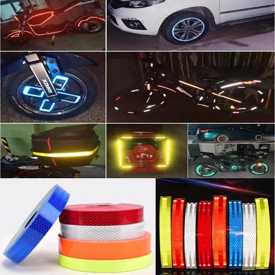 15mm/30mm DIY Reflective Stickers for Cars, Motorcycles, Electric Bicycles, Helmets, Reflective Strips Safety Warning Rim Decal Tape
