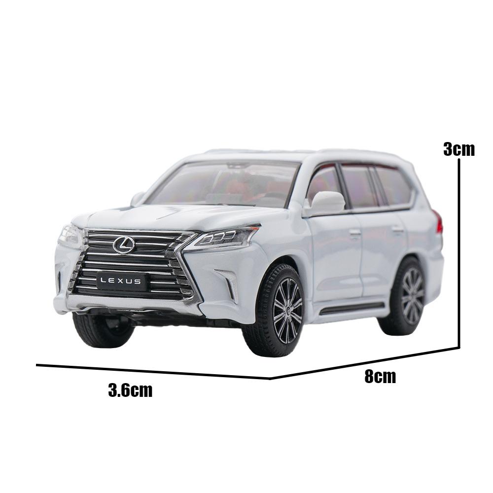 1/64 Lexus LX570 Miniature Model JKM Premium SUV Toy Car Vehicle Free Wheels Diecast Zinc Alloy Metal Collection Gift