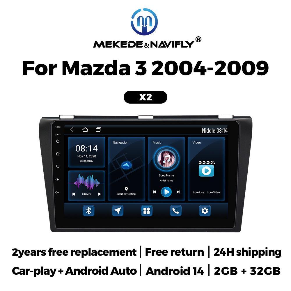 Mazda 3 (2004-2009) Android GPS Navigator with MP5, Bluetooth, and Carplay