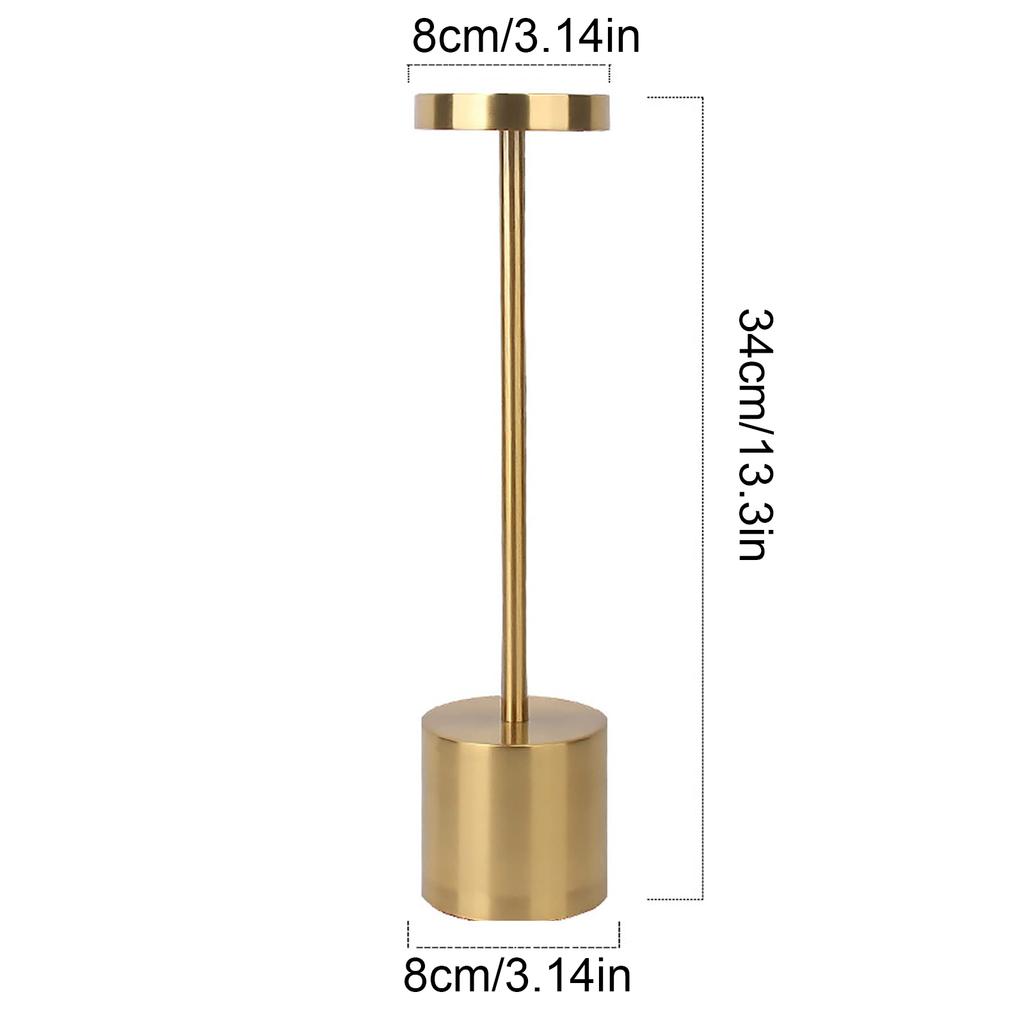 Cordless Table Lamp Rechargeable USB Desk Lamp 3 Colors and Stepless Dimming Portable for Bedroom Home Use